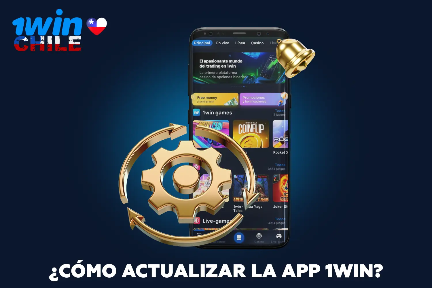 Cuando se publique una nueva versión de 1win, se recomienda a los jugadores de Chile que la instalen en sus dispositivos para disfrutar de una aplicación mejorada y actualizada