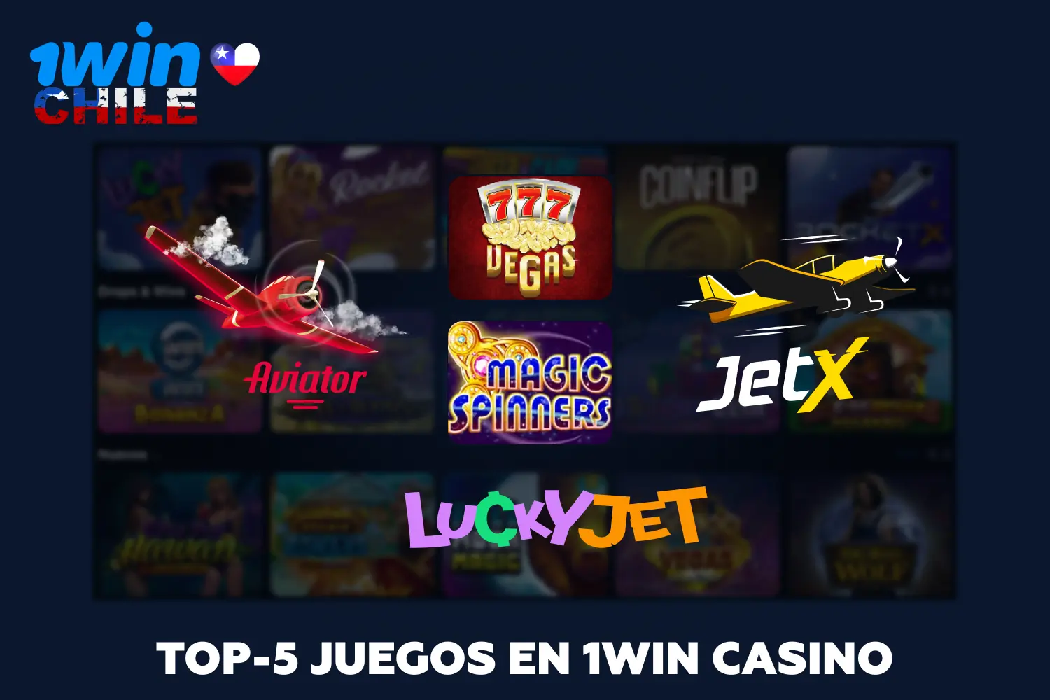 En 1win Casino, los jugadores chilenos tienen a su disposición una amplia gama de juegos, incluyendo 5 de los más populares