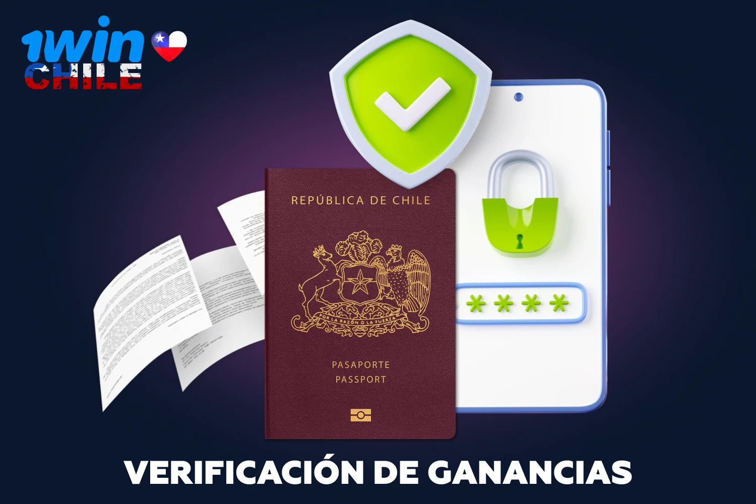 Para recibir las ganancias sin obstáculos, los jugadores de Chile deben pasar por un proceso de verificación en 1win, que confirma los datos del cliente