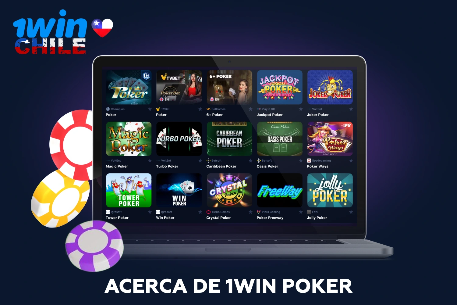 1win Poker ofrece a los jugadores chilenos varios tipos de póquer, incluyendo Texas y Hold'em, con diferentes límites de apuesta y potenciales de pago