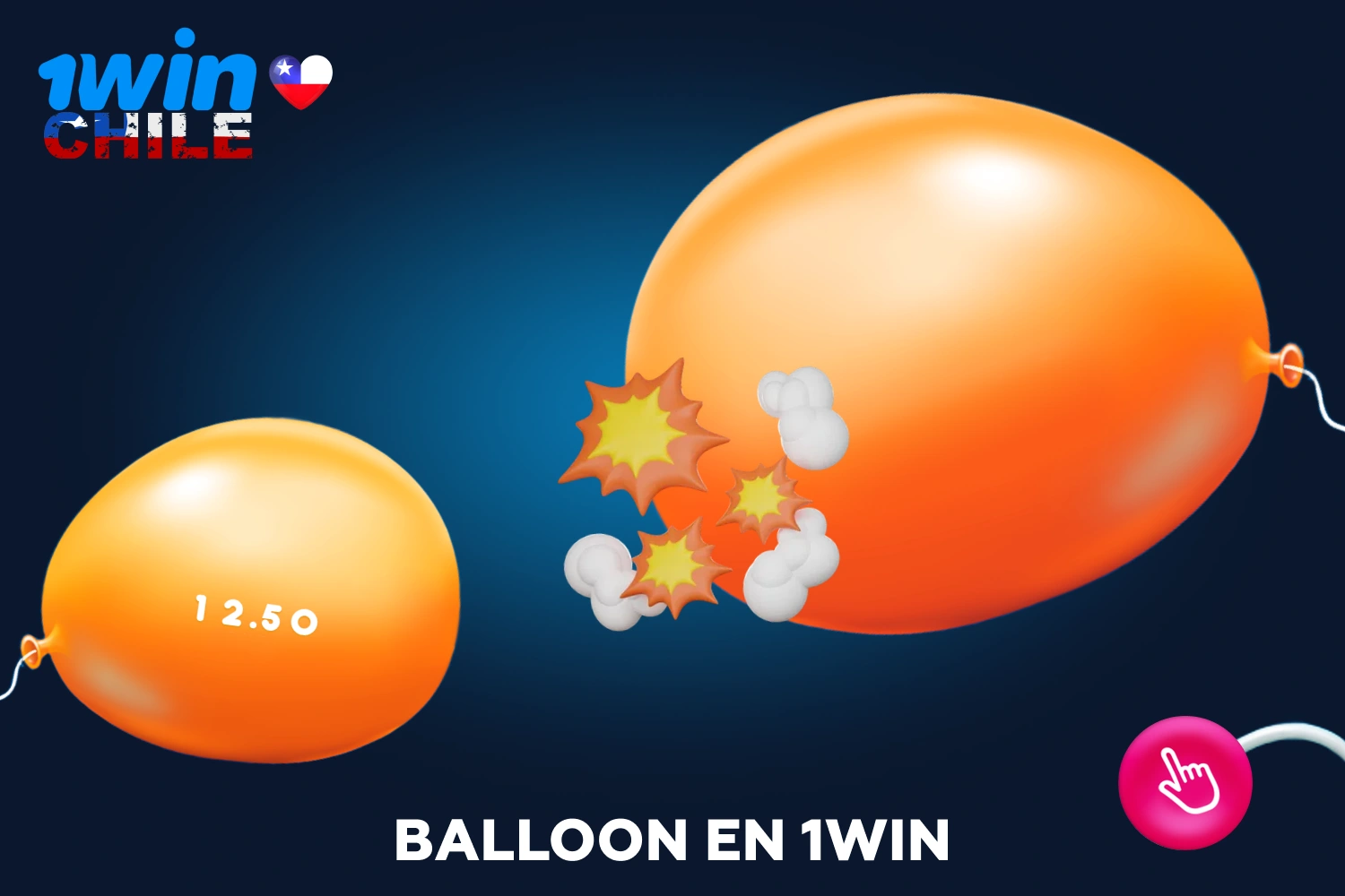 Los jugadores de Chile pueden jugar al juego de azar 1win Balloon crush tanto con dinero real como en modo demo