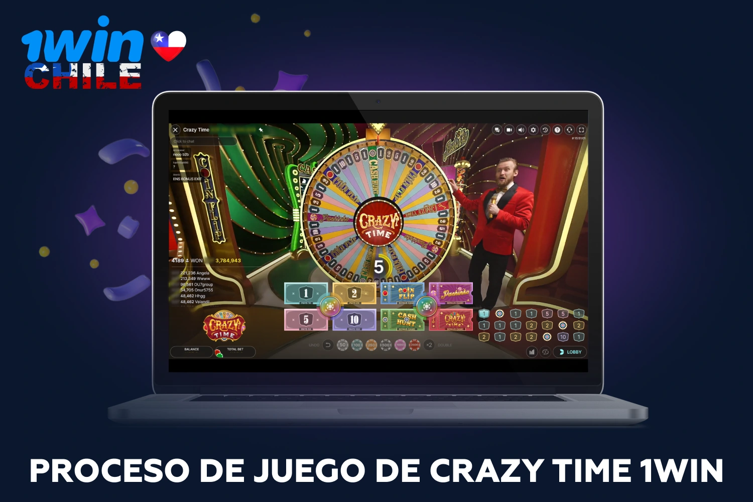 Crazy Time 1win tiene unas reglas bastante sencillas, los jugadores tienen que adivinar dónde se detendrá la rueda para multiplicar su apuesta