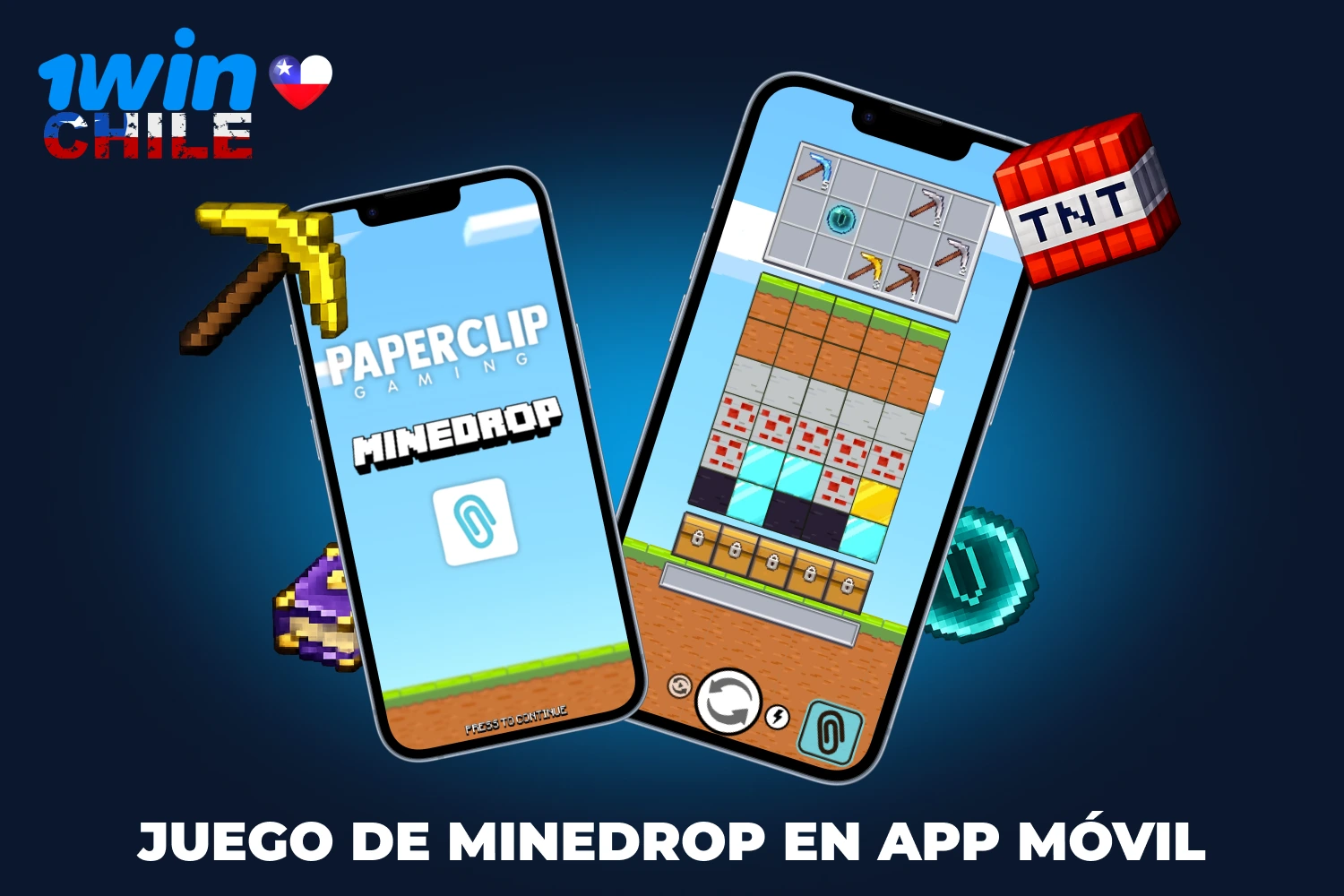 La aplicación móvil de 1win ofrece acceso completo al emocionante Juego 1win MineDrop desde cualquier lugar en Chile